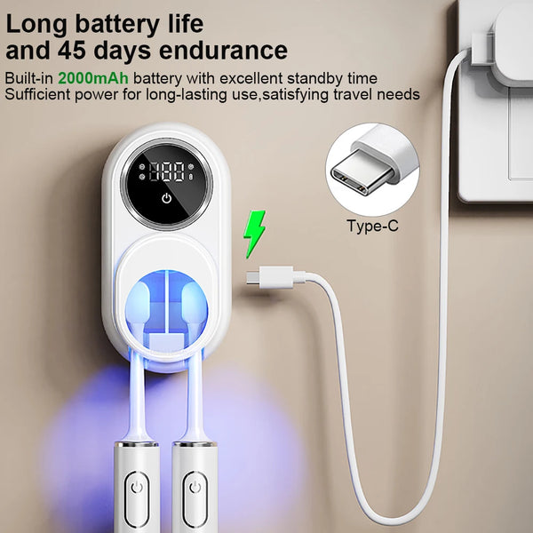 Portable UV Toothbrush Holder